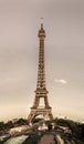 Editorial,13th May 2016: Paris, France. Eiffel tower sunset vie Royalty Free Stock Photo