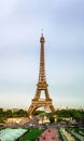 Editorial,13th May 2016: Paris, France. Eiffel tower sunset vie Royalty Free Stock Photo