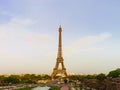 Editorial,13th May 2016: Paris, France. Eiffel tower sunset vie Royalty Free Stock Photo