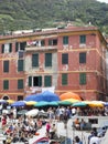 Editorial tourists Vernazza Cinque Terre Italy