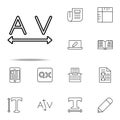 editorial, tracking icon. editorial design icons universal set for web and mobile