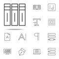 editorial, volumes icon. editorial design icons universal set for web and mobile