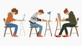 Professional Editors Checking and Correcting Texts for Grammar