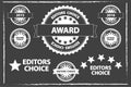 Editors Choice Badges Set Royalty Free Stock Photo