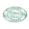 Editors choice oval stamp