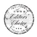 Editors choice rubber stamp