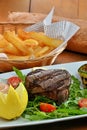 Edium grilled beef steak Royalty Free Stock Photo