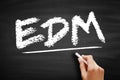 EDM - Enterprise Document Management is defined as an application that stores, organizes, and executes workflows on documents and