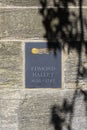 Edmond Halley Plaque in Oxford, UK