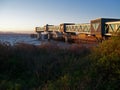 Edmonds, WA Ferry Loading Dock at sunset Royalty Free Stock Photo