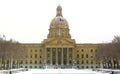 Edmonton, AB, Canada 8 November 2014: Alberta legislature building on a cloudy afternoon in winter