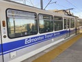 ETS Edmonton Transit Service light train Royalty Free Stock Photo