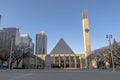 A panoramic view to the City Hall of the city of Edmonton in downtown