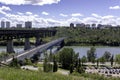 Edmonton - High Level and Dudley B Menzies Bridge Royalty Free Stock Photo