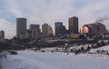 Edmonton, Alberta Winter Skyline