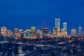 Edmonton Buildings Lighting Up The Night