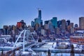 Edmonton Skyline In The Winter