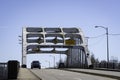 Edmund Pettus Bridge with negative space