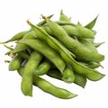 Edo Mame (traditional green bean pod), isolated Royalty Free Stock Photo