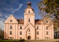 Edole medieval castle in sunny autumn day, Latvia Royalty Free Stock Photo