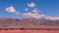 Edom Mountains over the Arava desert Royalty Free Stock Photo