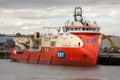 EDT Hercules offshore vessel inside harbor of Montrose