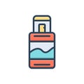 Color illustration icon for Edt, usb and plug Royalty Free Stock Photo