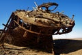 Eduard Bohlen shipwreck, Skeleton Coast, Namibia, Africa Royalty Free Stock Photo