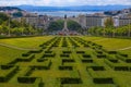 Eduardo VII park and gardens in Lisbon, Portugal