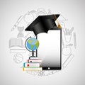 Eduation online concept achiviement learning school background