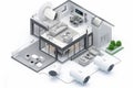Educate on different home security setups with a secure, self-managed CCTV system, controlling alarms and using video.