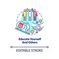 Educate yourself and others concept icon Royalty Free Stock Photo