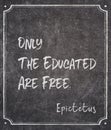 Educated are Epictetus Royalty Free Stock Photo