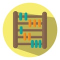 Education abacus, icon