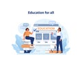 Education for all. Global and affordable education. Open school