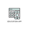 Education App, Mobile and Laptop