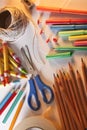 Education - Art Materials Royalty Free Stock Photo