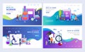 Education, back to school landing pages template