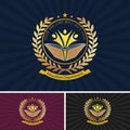Education beautiful logo design Royalty Free Stock Photo