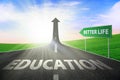 Education for better life Royalty Free Stock Photo