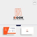 education book library logo template vector illustration icon element Royalty Free Stock Photo