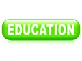 Education button on white background Royalty Free Stock Photo