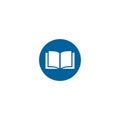 Book and library icon vector design symbol