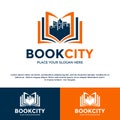 Education city vector logo template Royalty Free Stock Photo