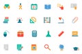 Education Colored Vector Icons 9 Royalty Free Stock Photo