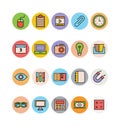Education Colored Vector Icons 14 Royalty Free Stock Photo