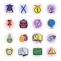 Education comics icons