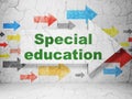 Education concept: arrow with Special Education on grunge wall background