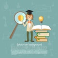 Education concept back to school teacher students Royalty Free Stock Photo