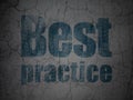 Education concept: Best Practice on grunge wall background Royalty Free Stock Photo